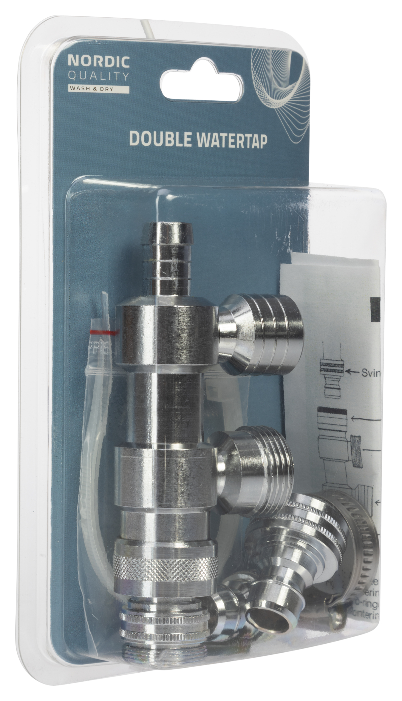 Nordic Quality Dobbelt vandkobling 3/4 Nordic Quality Dobbelt vandkobling 3/4